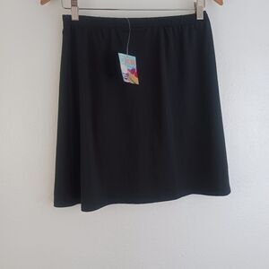 KR Beach black swim coverup skirt size S